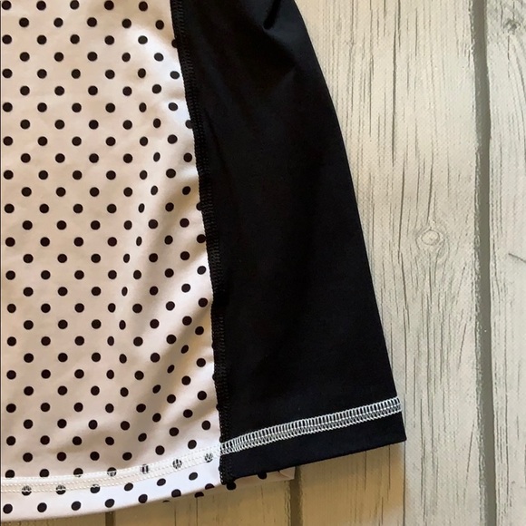 Lululemon Black & White Polka Dot Racerback Tank - Picture 5 of 8